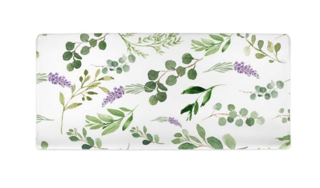 Eucalyptus Leaves Changing Pad Cover Lavender Greenery Gender Neutral Girl Boy Newborn Baby Shower Gift Nursery Bedding   C137