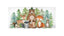 Woodland Animals  Changing Pad Cover Evergreens Pine Trees Forest Bear Dear Fox Owl Raccoon Baby Boy Shower Gift C147