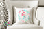Mermaid Throw Pillow Watercolor Sea Animals Ocean Monogram Nursery Girl Room Decor Bedding Baby Shower Gift Home Decor P145