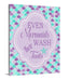 Mermaid Wall Art Mermaid Bathroom Decor Purple Teal Even Mermaids Wash Thier Tales CANVAS B158