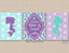 Mermaids Wall Art Mermaid Nursery Decor Mermaid Kisses Starfish Wishes Purple Teal Aqua Scales Mermaid Bathroom Decor  C549