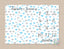 Milestone Blanket Baby Boy Hearts Blue Gray Monthly Growth Tracker Blue Gray Hearts Baby Boy Blanket Name New Baby Shower Gift Bedding B292