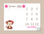 Milestone Blanket Monkey Girl Flowers Baby Blanket Monthly Growth Tracker Baby Shower Gift Monkey Nursery Bedding Decor B205