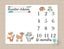 Milestone Blanket Tribal Woodland Baby Blanket Arrows  Monthly Growth Tracker Baby Blanket Fox Deer Raccoon Blanket Baby Bedding 164