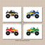 Monster Trucks Kids Wall Art Monster Trucks Boy Bedroom Decor Baby NurseryTrucks Kids Wall Art Trucks Playroom Wall Art  811