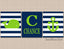 Nautical Nursery Wall Art Navy Blue Lime Green Stripes Whale Anchor Baby Boy Bedroom Decor Name Monogram UNFRAMED  C205