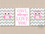 Owls Nursery Wall Art Pink Gray Owls Nursery Wall Art Owl Always Love You Decor Gray Chevrom   C640