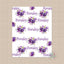 Personalized Baby Blanket Girl Name Blanket Purple Floral Flowers Nursery Custom Bedding Baby Shower Gift Swaddle Fleece Minky   580