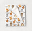 Personalized Baby Blanket Woodland Animals Baby Boy Girl Neutral Swaddle Receiving Baby Shower Gift Fleece Minky B1025