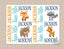 Personalized Woodland Baby Name Blanket Woodland Animals Baby Blanket Fox Bear Deer Blanket Fox Baby Bedding Woodland Baby Shower 110