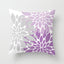 Purple Gray Lavender Floral Throw Pillow P253