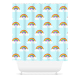 Rainbow Sky Kids Shower Curtain, Bath Mat Towel S176