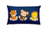 Safari Animals Throw Pillow Navy Blue Safari Nursery Decor Lion Monkey Animals Kids Room Decor Baby Pillow Baby Shower Gift 14x20 inch inch P102