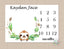 Sloth Milestone Blanket Monthly Growth Tracker Baby Shower Gift Newborn Personalized Monthly Baby Boy Nursery Decor Baby Shower Gift B517