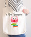 Teacher Tote Bag Personalized Name Birthday Gift Owl Books Apple Teacher Gift Library Bag Gifts for Teacher T116