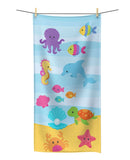 Mermaid Pirate Name Shower Curtain Sea Animals Bath Mat Towel Bath Set S108