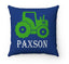 Tractor Throw Pillow Tractor Kids Pillow Tractor Bedroom Decor Navy Blue Green Tractor Nursery Decor Construction Kids Decorative Pillow
