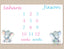 Twins Milestone Blanket Girl Boy Baby Elephant Personalized Monthly Pink Blue Elephants Blanky Nursery  Shower Gift Growth Tracker  B466
