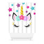 Unicorn Shower Curtain Unicorn Head Flowers Stars Baby Girl Bath Curtain Bathroom Decor Pink Purple Teal  S128