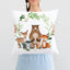 Woodland Animals Nursery Pillow Fox Bear Deer Owl Baby Room Decor 174