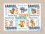 Woodland Baby Blanket Forest Animals Baby Blanket Fox Bear Deer Bunny Blanket Baby Crib Bedding Woodland Baby Shower Gift Navy Orange B355