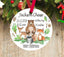 Woodland Christmas Ornament Forest Animals Personalized Baby Boy 1st First Christmas Baby Shower Gift New Baby Holiday Ornament 121