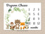 Woodland Milestone Blanket Baby Boy Monthly Growth Tracker Personalized Woodland Animals Blanket Newborn Photo Prop Baby Shower Gift  873