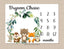 Woodland Milestone Blanket Baby Boy Monthly Growth Tracker Personalized Woodland Animals Blanket Newborn Photo Prop Baby Shower Gift  874