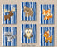 Woodland Nursery Decor Navy Blue Birch Trees Blue Bear Raccoon Fox Deer Owl Moose Porcupine Shower Baby Gift Modern   C491